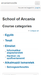 Mobile Screenshot of moodle.arcania.hu