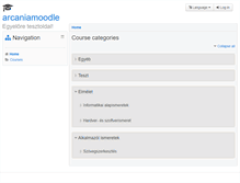 Tablet Screenshot of moodle.arcania.hu